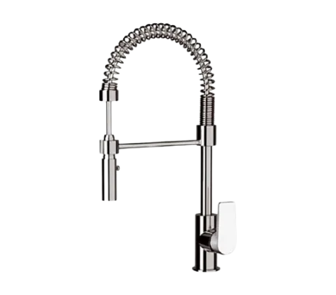 Смеситель для кухни с гибким изливом Remer D77E, хром