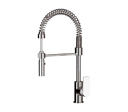 Смеситель для кухни с гибким изливом Remer D77E, хром