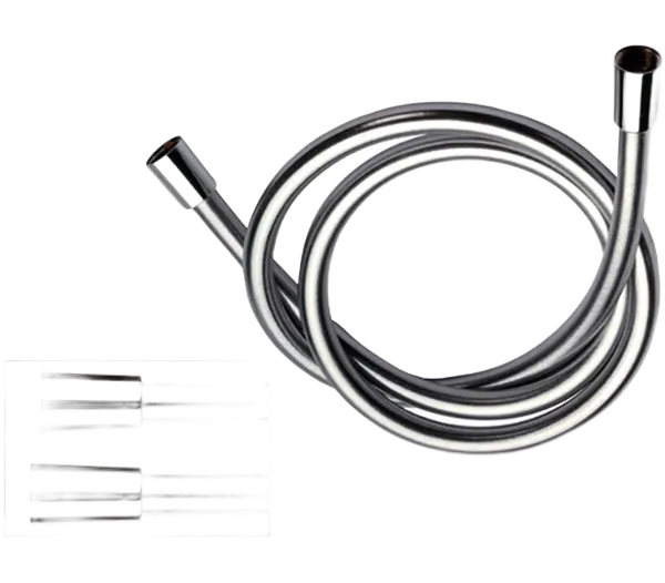 Шланг для душа из PVC с двумя гайками конической формы 150см Remer 332CN2G150, хром