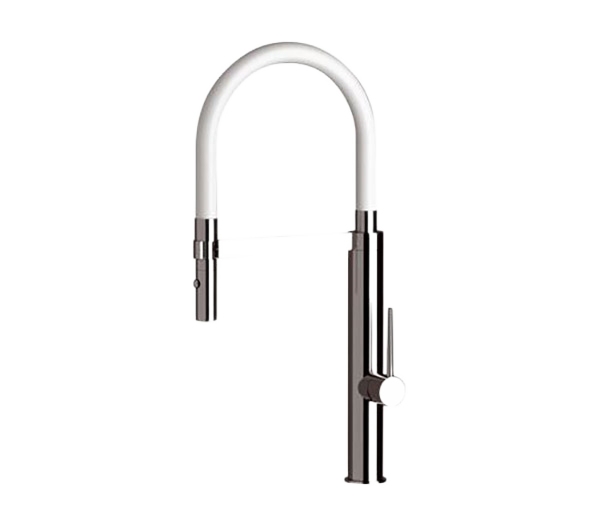 Смеситель для кухни высокий с гибким изливом Remer NK525, хром