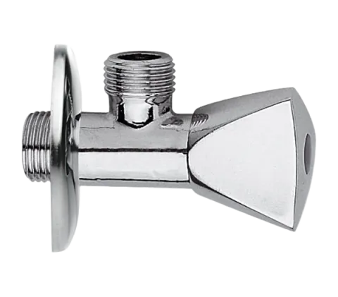 Кран угловой для подключения смесителей 1/2х10 Remer 1291210, хром