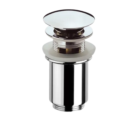 Донный клапан click-clack, с переливом 1 1/4" Remer 905CC114, хром