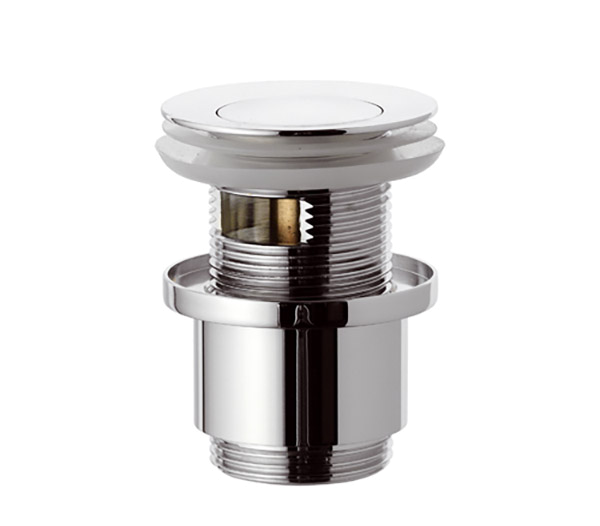 Донный клапан click-clack короткий с переливом 1 1/4" Remer 906CC2114, хром