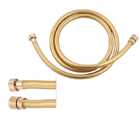 Шланг для душа из PVC/EPDM золото 120 конусная гайка Remer 332CNDO120, золото