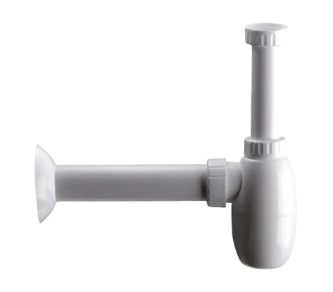 Сифон для раковины, полипропиленовый без выпуска 1 1/2" Remer 970P112, хром