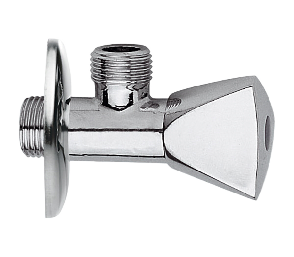Кран угловой для подключения смесителей 1/2х3/8 Remer 1291238, хром