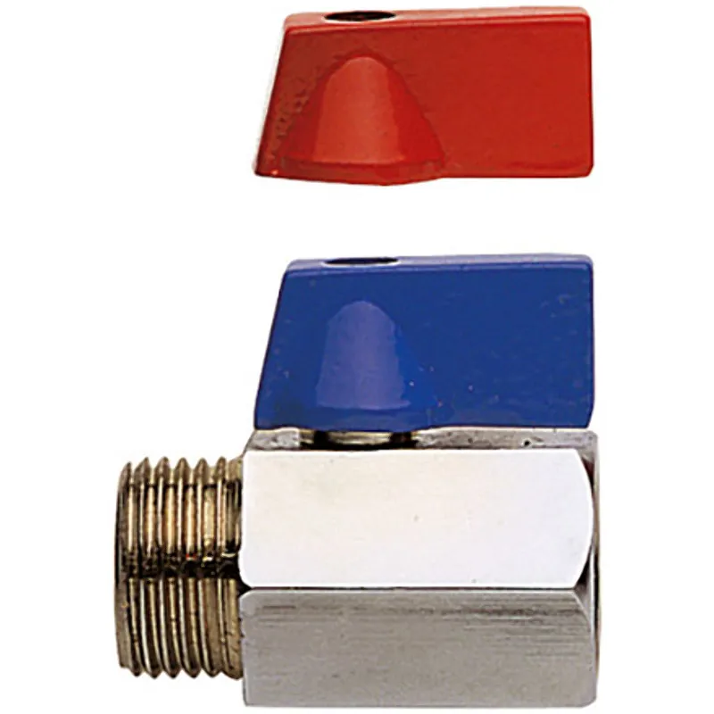 Кран шаровый мини 1/2" внутр/нар RB Remer 372MF12RB