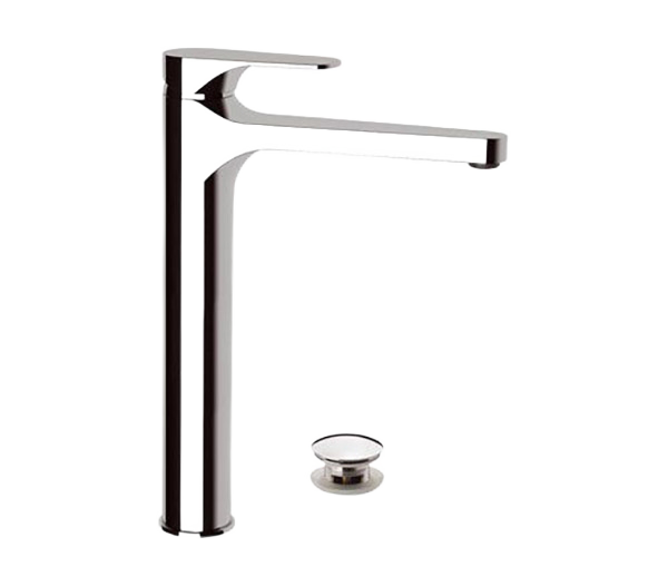 Смеситель для раковины высокий с донным клапаном Remer L10LXL, хром
