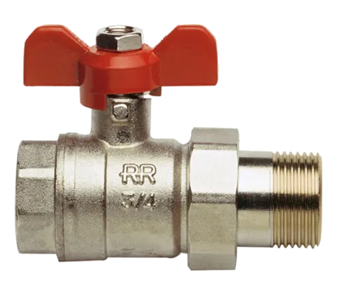 Кран шаровый с американкой внутр/нар 3/4" Remer 36634, хром