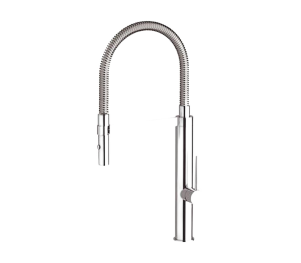Смеситель для кухни высокий с гибким изливом Remer NK524, хром