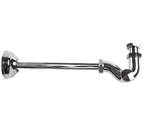 Сифон для раковины, короткий, ZAMAK 1 1/4" Remer 971Z114, хром