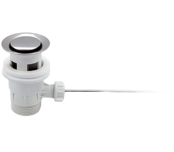 Донный клапан с тягой PVC Remer 95P80, хром