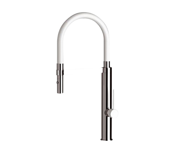 Смеситель для кухни высокий с гибким изливом Remer NK526, хром