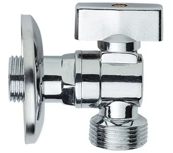 Кран угловой шаровый 1/2"×3/4" Remer 26112