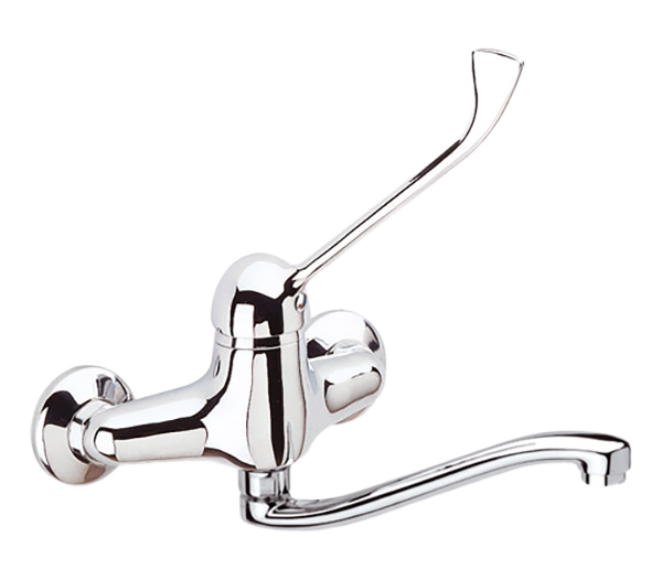 Смеситель для кухни настенный локтевой медицинский Remer K45S, хром