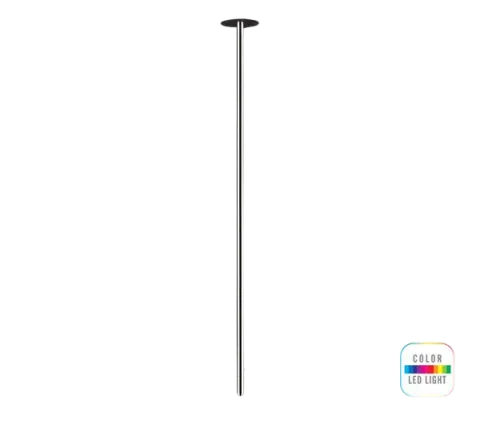 Смеситель для раковины потолочный LED multi подсветка 181см Remer NR17L, хром
