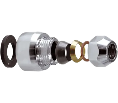 Цанговый зажим 1/2"х10 Remer 117RA1210, хром