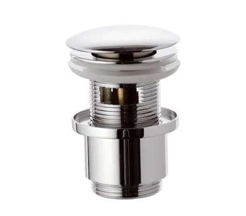 Донный клапан click-clack с переливом короткий 1 1/4" Remer 905CC2114, хром