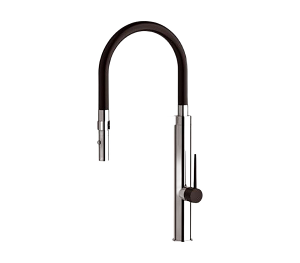 Смеситель для кухни высокий с гибким изливом Remer NK522, хром