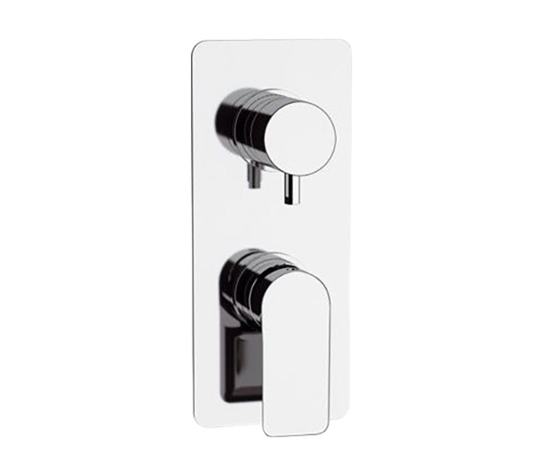 Смеситель для ванны/душа на 2 потока скрытый монтаж (скрытая часть в комплекте) Remer I92, хром