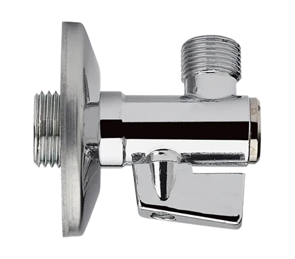 Кран угловой для подключения смесителей с фильтром 1/2х3/8 Remer 127A1238, хром