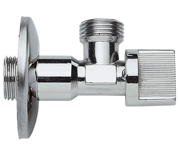 Кран угловой для подключения смесителей 1/2х1/2 Remer 128R1212, хром