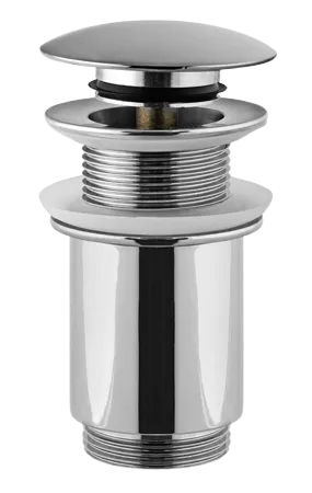 Донный клапан click-clack без перелива 1 1/4" Remer 904CC114, хром
