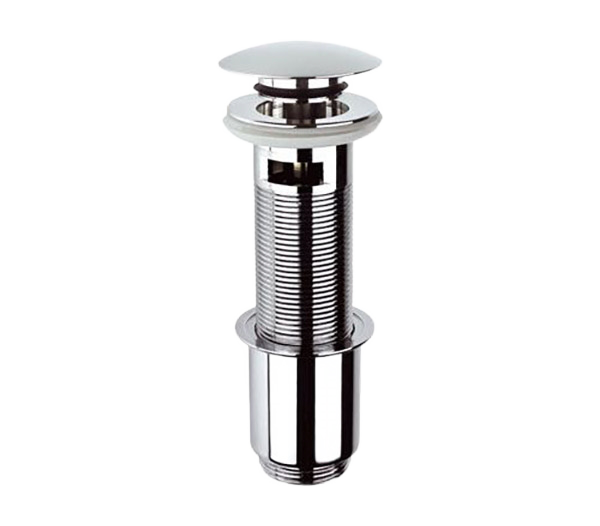 Донный клапан click-clack с переливом удлиненный 1 1/4" Remer 905CCXL, хром