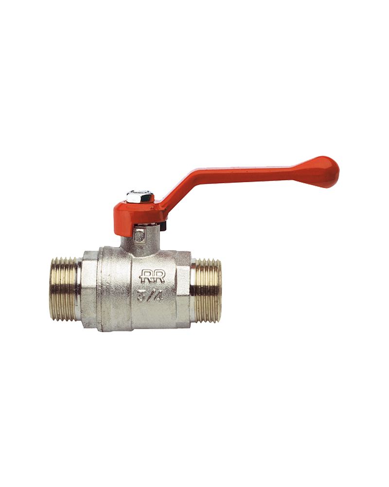 Кран шаровый 1/2" нар/нар, ручка-рычаг Remer 371MM12