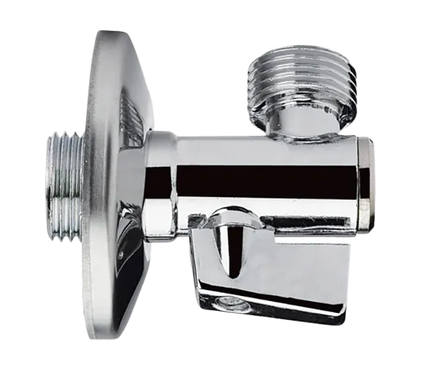 Кран угловой для подключения смесителей с фильтром 1/2х1/2 Remer 127A1212, хром
